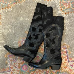 Frye Calf Hair OTK Boots